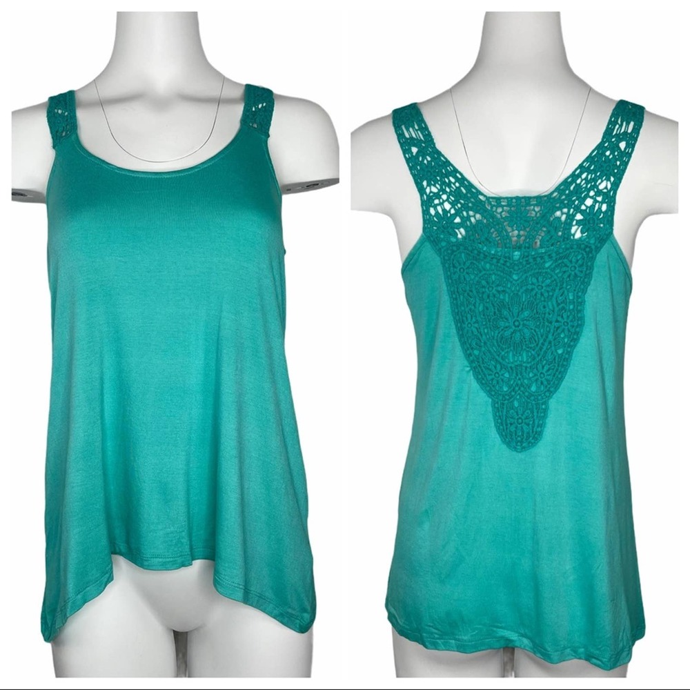 Moon & Sky Crochet Knit Lace Tank Top